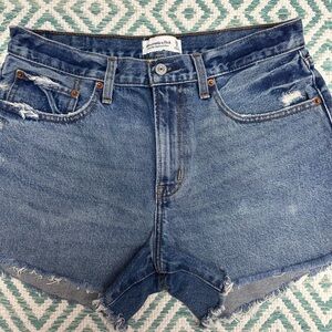 Abercrombie & Fitch Boyfriend Mid-Rise Shorts